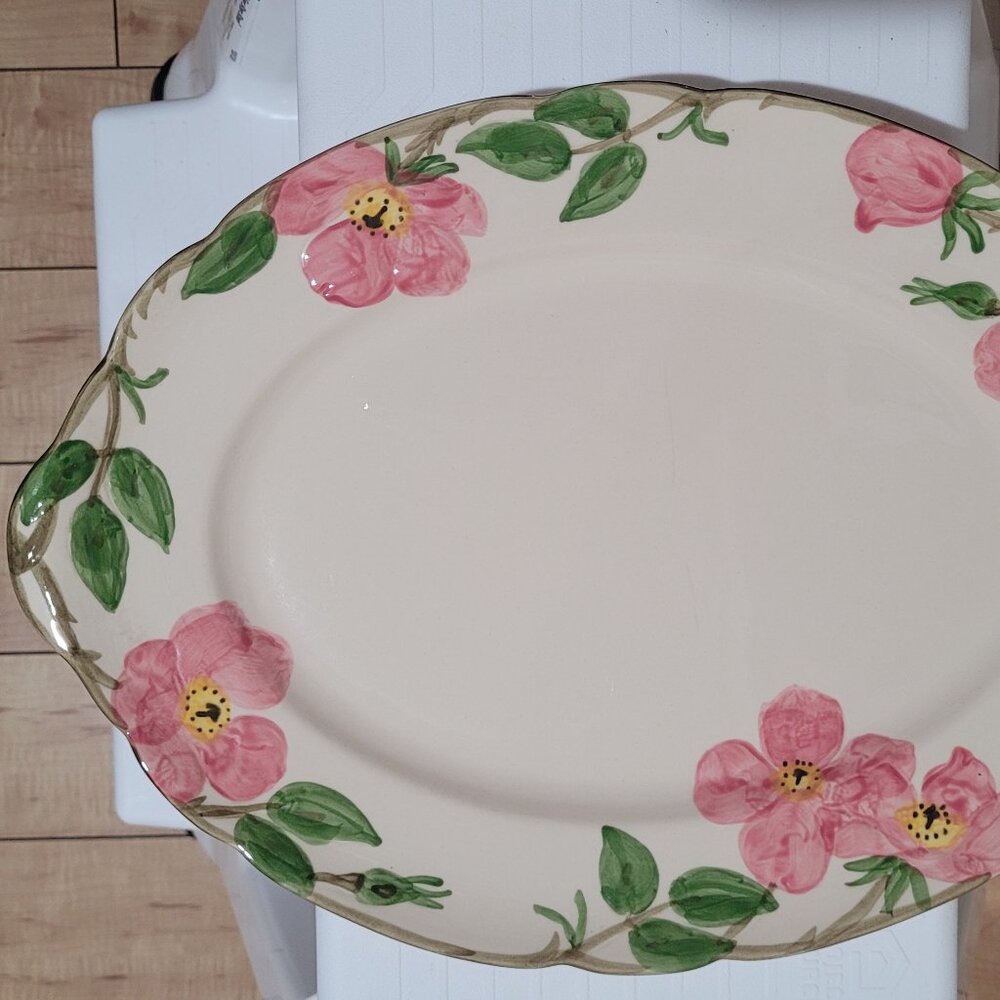 VINTAGE Franciscan Desert Rose 14" Oval Serving Platter
